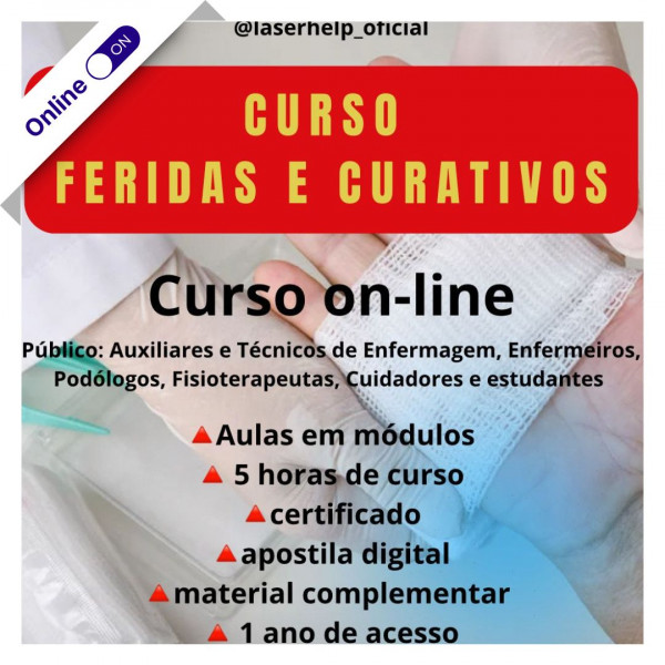 ​​​​​​​Curso  de Podologia Online - Feridas e Curativos