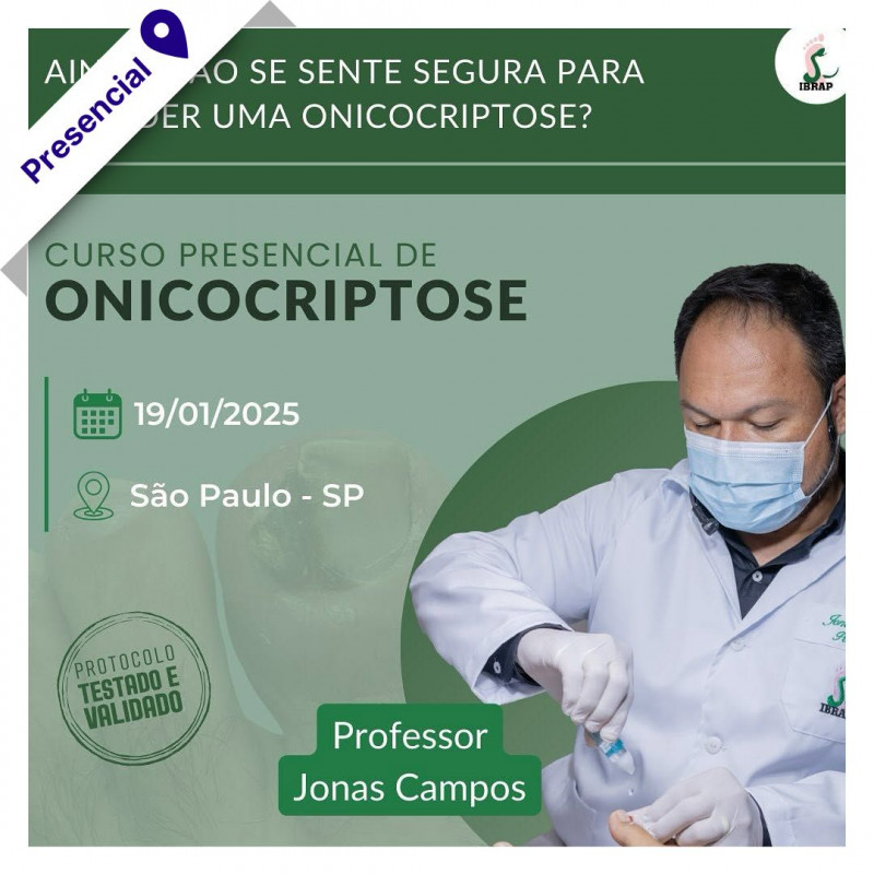 Curso de Onicocriptose com Órteses Ungueais com Jonas Campos