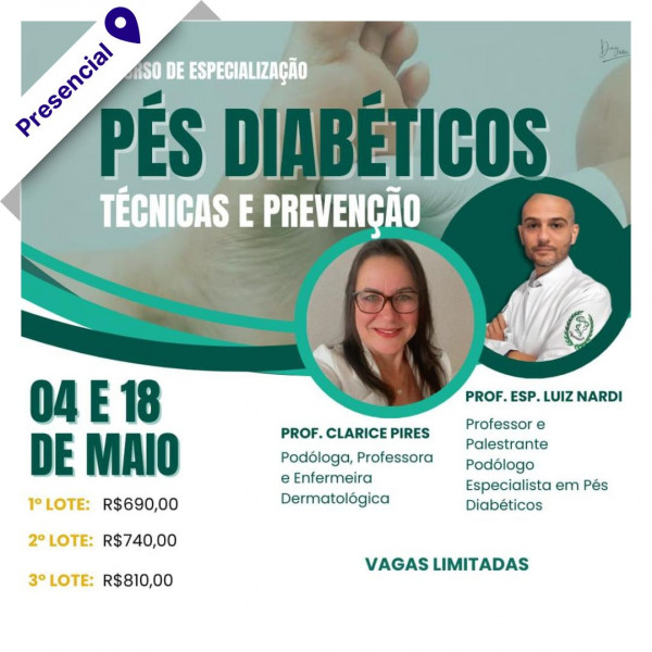 Curso de Pé Diabético (Técnicas e Prevenção) 