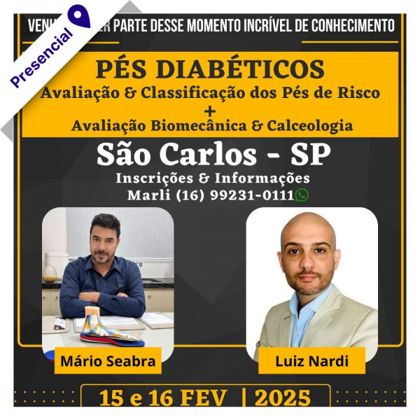 Curso de Pés Diabéticos com Luiz Nardi e Mário Seabra