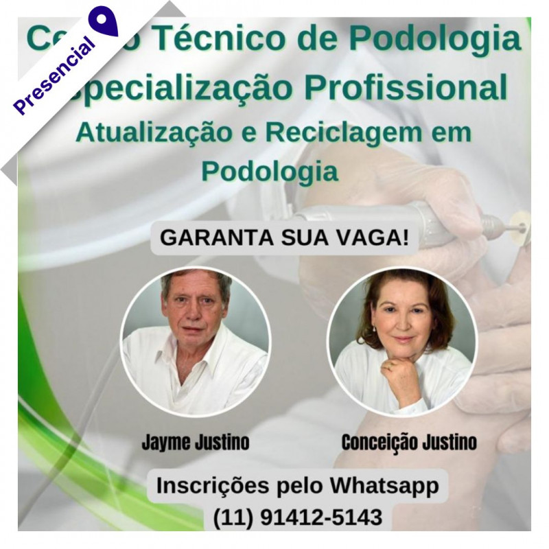 Atualização e Reciclagem em Podologia (Especialização Profissional) - JCA Podologia