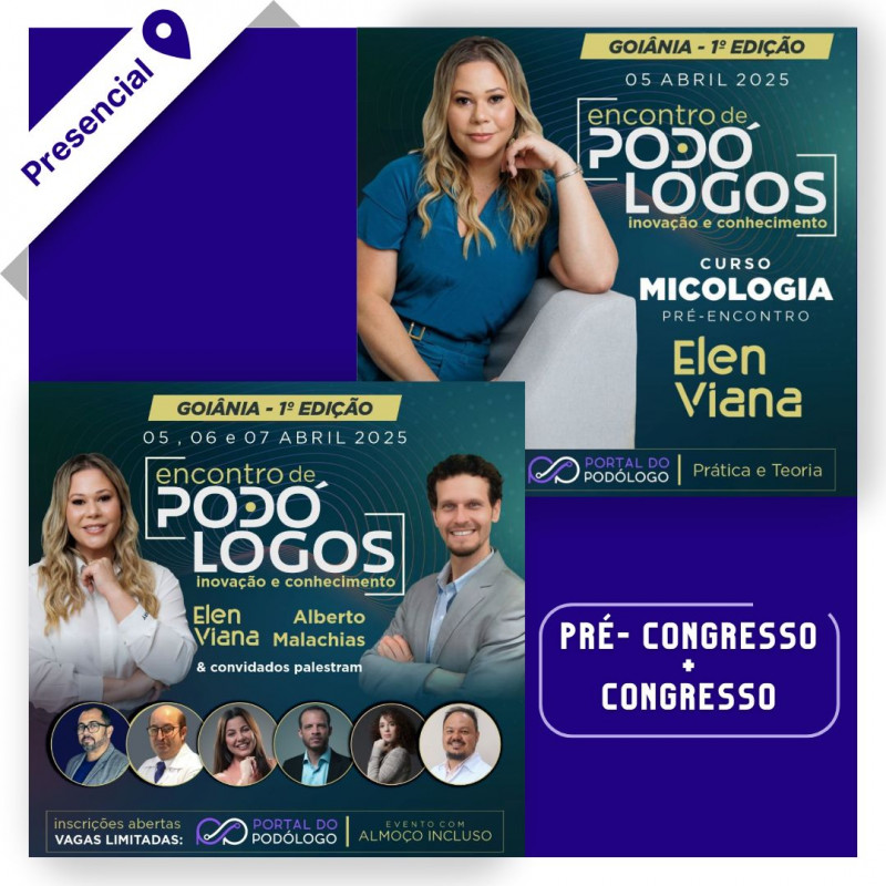 Encontro de Podólogos - Combo Pré