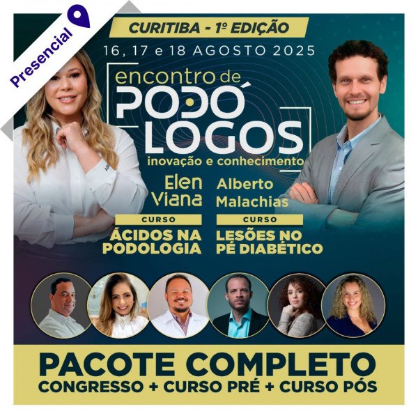 Encontro de Podólogos Curitiba - Combo Plus