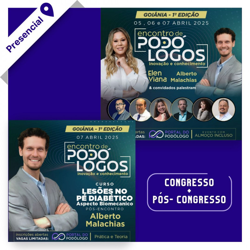 Encontro de Podólogos - Combo Pós